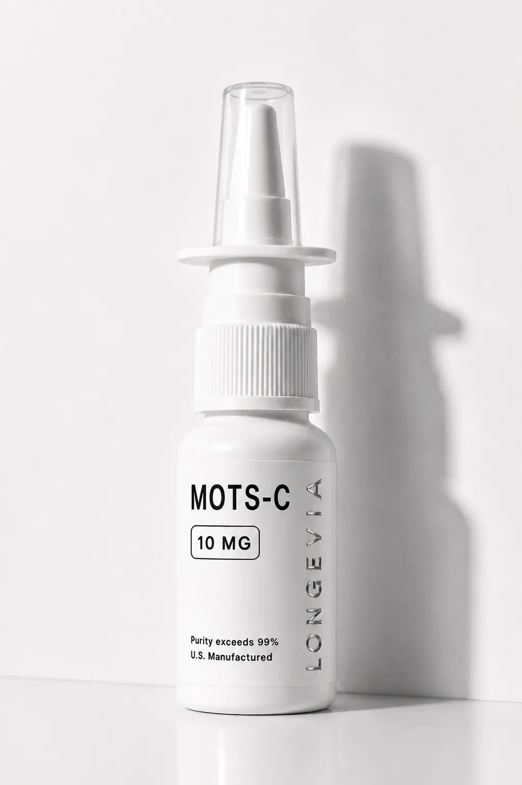 MOTS-C 10mg and 40mg Sprays research peptide vial